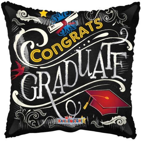 18\"" Grad Blackboard Balloon"