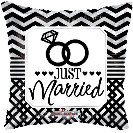 18"" Just Married Pillow Balloon