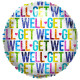 Holographic Get Well Balloon - 18 Inch