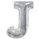 34&quot;&quot;  Letter Balloon - J - Silver