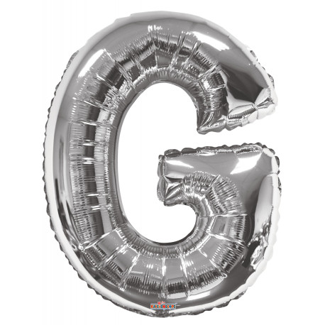 34""  Letter Balloon - G - Silver