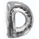 34&quot;&quot; Silver Letter D Balloon