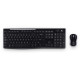 Logitech MK270 Wireless Keyboard and Mouse Desktop Kit, USB, Spill Resistant