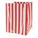 Red Candy Stripe Hand Tied Bag