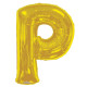 34&quot;&quot;  Letter Balloon - P - Gold