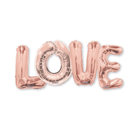 Rose Gold Love Balloon Bouquet