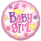 Baby Girl Clearview Balloon (24 inch)