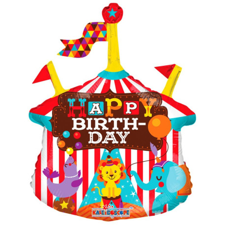 14""  Circus Birthday Balloon