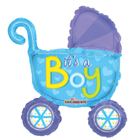 14"" Baby Boy Stroller Balloon