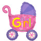 14&quot;&quot; Baby Girl Stroller Balloon