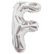 14&quot;&quot; Silver Letter F Balloon