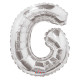 14&quot;&quot; Silver Letter G Balloon