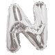 14&quot;&quot; Silver Letter N Balloon