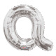 14&quot;&quot; Silver Letter Q Balloon