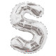 14&quot;&quot; Silver Letter S Balloon