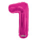 Hot Pink Number 1 Balloon (14 inch)