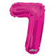 Hot Pink Number 7 Balloon (14 inch)