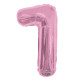 Light Pink Number 1 Balloon (14 inch)