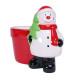 Novelty Ceramic Pot with Snowman