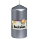 Silver Bolsius Pillar candle  (120mm x 58mm)