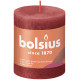 Delicate Red Bolsius Rustic Shine Pillar Candle (80 x 68mm)