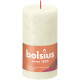 Soft Pearl Bolsius Rustic Shine Pillar Candle (130 x 68mm)