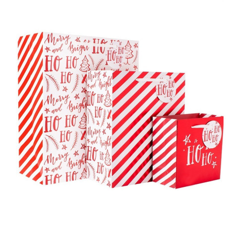 Ho Ho Ho Gift Bags (Pack of 3)