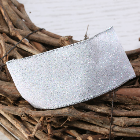 Iridescent Glitter Ribbon (63mm x 10yd)