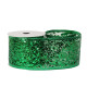 Glitter mesh ribbon 63cm x 10 yards GREEN