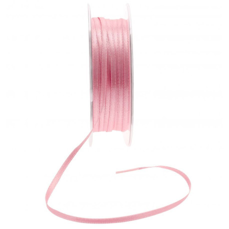 3mm Soft Pink Satin Ribbon