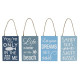 Beach Quote Hanging Signs (4 Assorted)