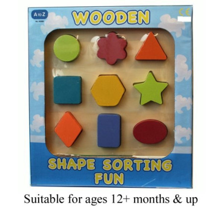 Wooden Shape Sorter  by AtoZ Toys