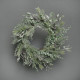 Frosted Pine and Mistletoe Wreath