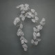 Silver Glitter Leaf Garland (150cm)