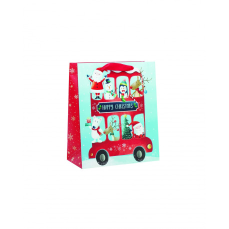 Christmas Bus Medium Bag