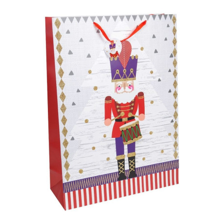 Large Nutcracker Christmas Gift Bag