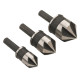 Clarke CHT531 - 3pce Countersink Flute Set