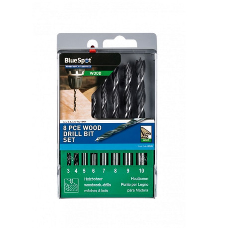 Blue Spot 8PCE Wood Drill Set