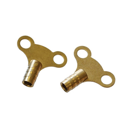 Toolzone Radiator Keys - Brass (Pack of 2)