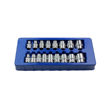 US Pro 17 Pc 1/2" Dr Shallow Sockets 10 - 30mm