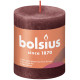 Bolsius Velvet Red Rustic Shine Pillar Candle (80 x 68mm)