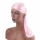 Fashion Unisex Men and Women Headscarf Headdress Bandana Durag Headwear Faux Soft Silk Pirate Cap Wrap - Pink