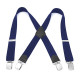 Mens 40mm High Elasticity Braces Fashion Trousers Suspenders - Navy