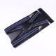 Mens 40mm High Elasticity Braces Fashion Trousers Suspenders - Navy Blue Stripes