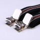 Mens 40mm High Elasticity Braces Fashion Trousers Suspenders - Brown Stripes