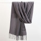 Ladies Cashmere Scarf Cashmere Wool Shawl Soft Large Thick Warm Winter Wrap - Grey