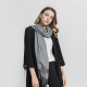 Ladies Cashmere Scarf Cashmere Wool Shawl Soft Large Thick Warm Winter Wrap - Grey