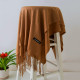 Ladies Cashmere Scarf Cashmere Wool Shawl Soft Large Thick Warm Winter Wrap - Brown