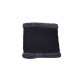 Beanie Hat Scarf Set Neck Cover Winter Warm Fleece Knitted Thick Ski Cap - Black