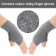 Fingerless Arm Warm Winter Gloves Hand Long Warmer Mittens for Women Men - Grey